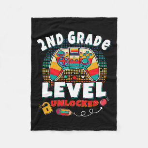 Couverture Polaire Jeu vidéo Grade Level Unlocked Retour à l'école je