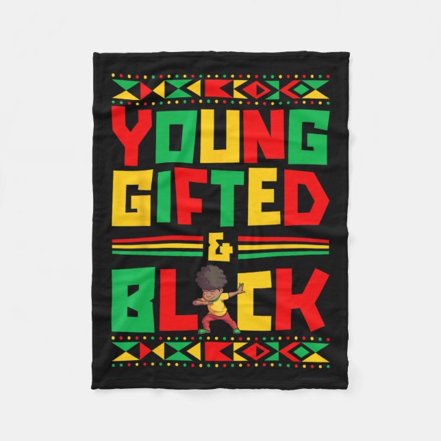 Couverture Polaire Jeune Black Boy African American History Boy (Devant)