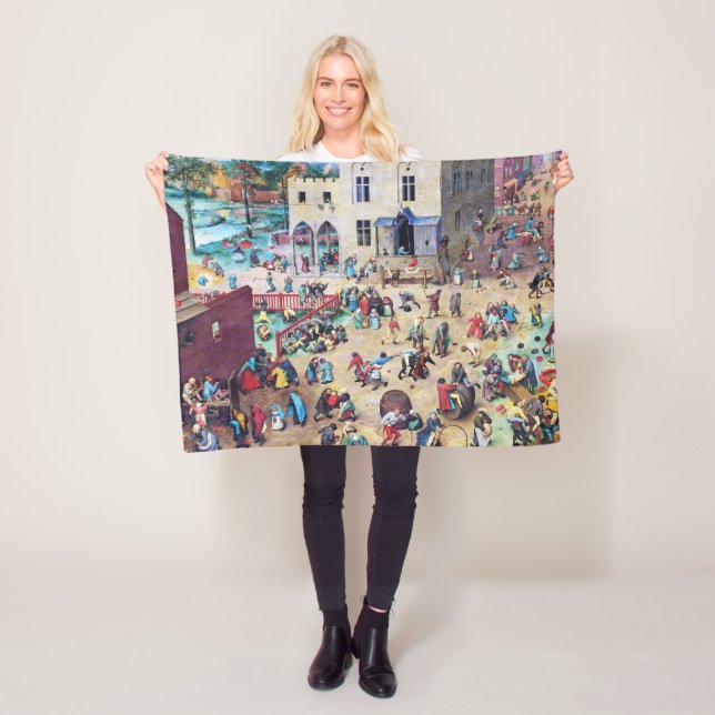 Couverture Polaire Jeux pour enfants, Pieter Bruegel (En situation)