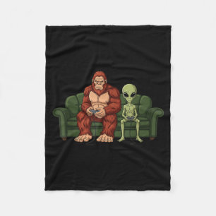 Couverture Polaire Jeux vidéo de Bigfoot Alien Sasquatch Ufo Hommes