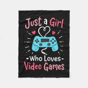 Couverture Polaire Jeux vidéo de Just Girl Who Loves