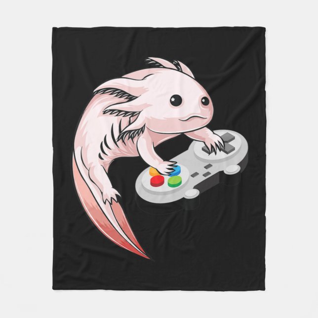 Couverture Polaire Jeux vidéo Gamesolotl Axolotl Jeux Kawaii Anime (Devant)