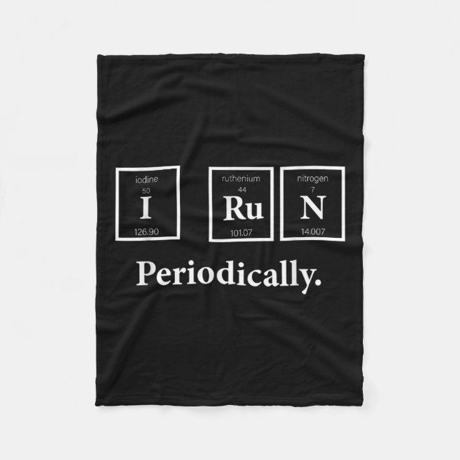 Couverture Polaire J'Exécute Périodiquement Science Nerd Enseignant R (Devant)