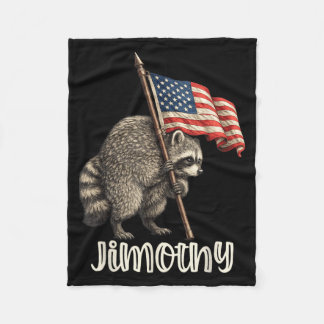 Couverture Polaire Jimothy Américain Drapeau Américain Drôle Jimothy