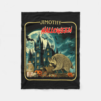 Couverture Polaire Jimothy Halloween Raton Laveur Drôle Panda Ordures