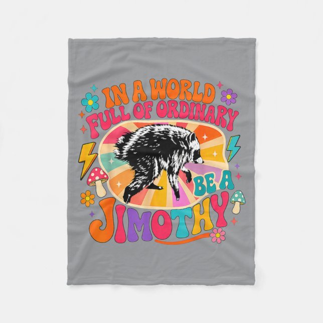 Couverture Polaire Jimothy Le Raton Laveur De Seattle Drôle Meme (Devant)