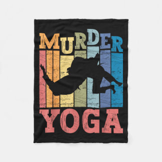 Couverture Polaire Jiu Jitsu Brésilien Meurtre Yoga Drôle BJJ Arts Ma