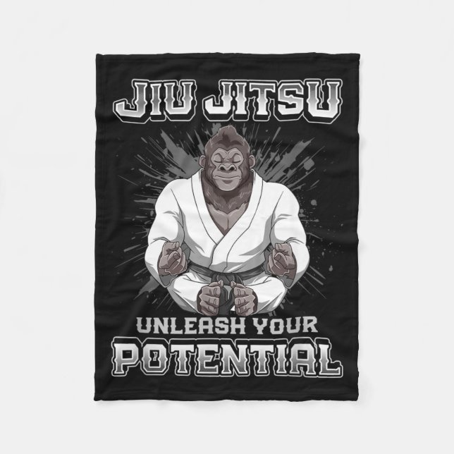 Couverture Polaire Jiu Jitsu Brésilien MMA et Grappling BJJ (Devant)