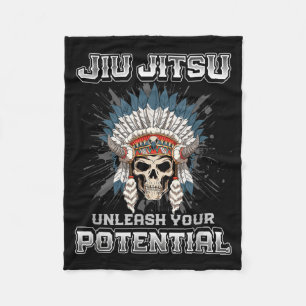Couverture Polaire Jiu Jitsu Brésilien MMA et Grappling BJJ squelette