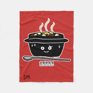 Couverture Polaire Jjigae doux épicés coréens de Sundubu de soupe à