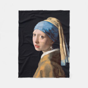 Couverture Polaire JOHANNES VERMEER - Fille avec une boucle d'oreille