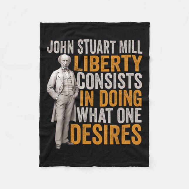 Couverture Polaire John Stuart Mill Philosophe Citation Philosophie S (Devant)
