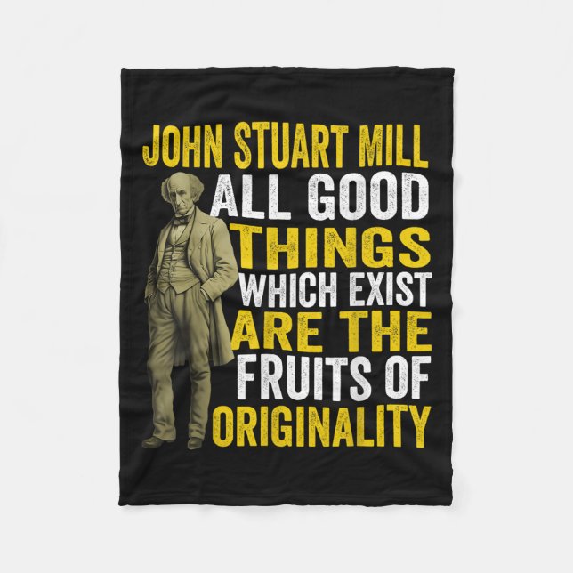 Couverture Polaire John Stuart Mill Philosophe Citation Philosophie T (Devant)