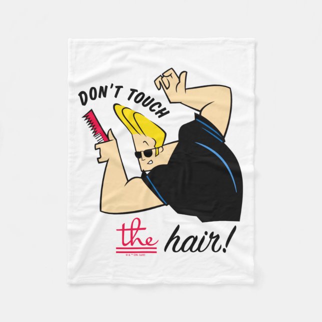 Couverture Polaire Johnny Bravo Comb Dont Touch The Hair  (Devant)