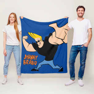 Couverture Polaire Johnny Bravo Pose Iconique