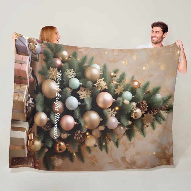 Couverture Polaire "Joie de Winter Wonderland" (En situation)