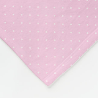 Couverture Polaire Joie Rose à pois