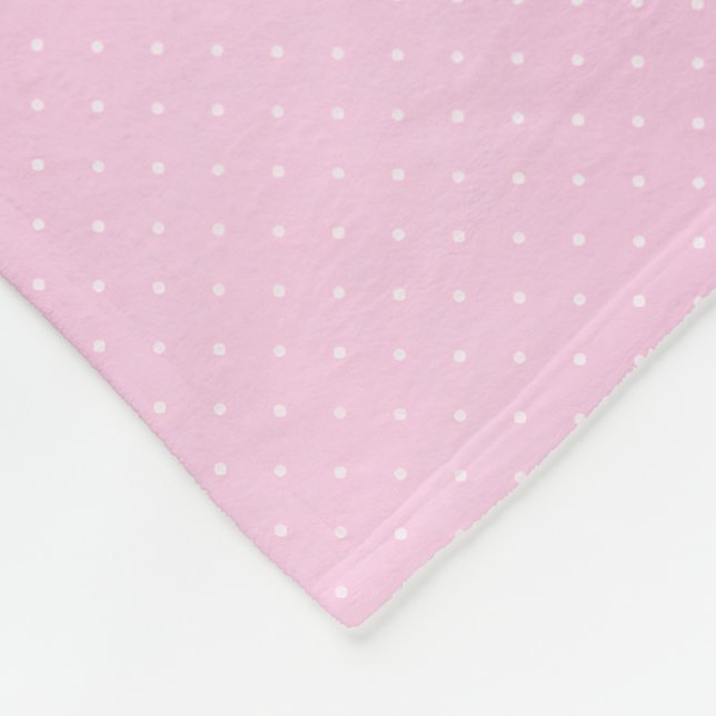 Couverture Polaire Joie Rose à pois (Coin)