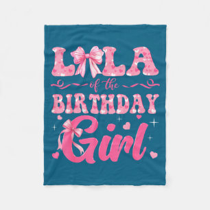 Couverture Polaire Joli Anniversaire Lola Famille Rose Coquette