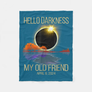Couverture Polaire Joli Bonjour Obscurité Éclipse Solaire Avril