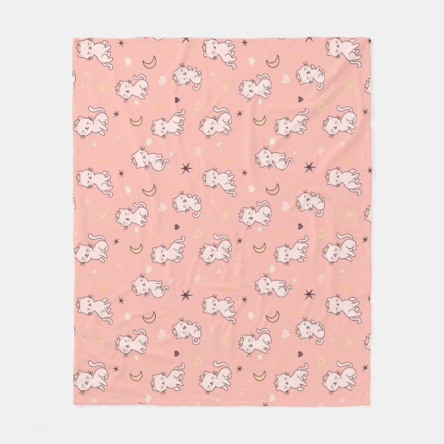 Couverture Polaire Joli Chat Princesse  (Devant)