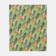 Joli Hippie Super Rouge Vert marguerite Motif Flor