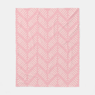 Couverture Polaire Joli Motif Chevron Motif rose  polaire Blanket
