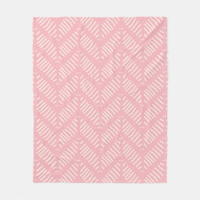 Couverture Polaire Joli Motif Chevron Motif rose  polaire Blanket (Devant)