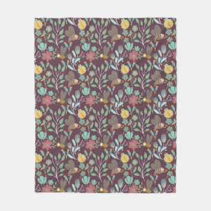Couverture Polaire Joli Motif de printemps