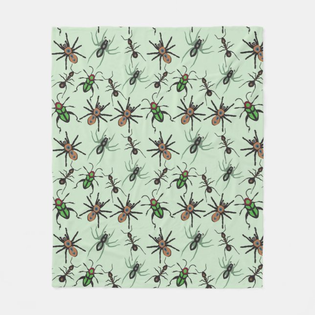 Couverture Polaire Joli motif floral (Devant)
