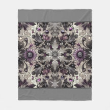 Joli Noël violet, noir, frisson et maupe