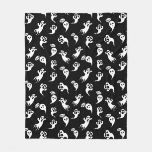 Couverture Polaire Joli petit Fantôme Effrayant Halloween