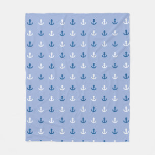 Couverture Polaire Joli petit Motif de Ancre
