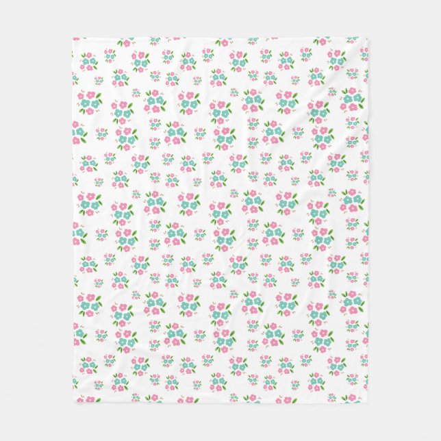 Couverture Polaire Joli Rosebud Pastel  (Devant)
