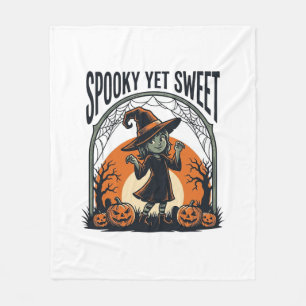 Couverture Polaire Joli T-shirt vintage de sorcière d'Halloween effra