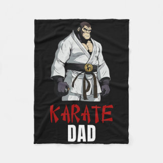 Couverture Polaire Joli Tiger Karate Papa - Funny Martial Arts Super 