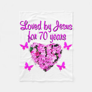 COUVERTURE POLAIRE JOLIE 70E ANNIVERSAIRE ROSE CONCEPTION DE PHOTO FL