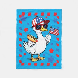 Couverture Polaire Jolie Amérique Oie 4 Juillet Tout-Petit Drapeau