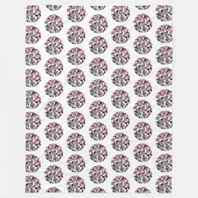 COUVERTURE POLAIRE JOLIE FEUILLES D'ARBRE (Devant)