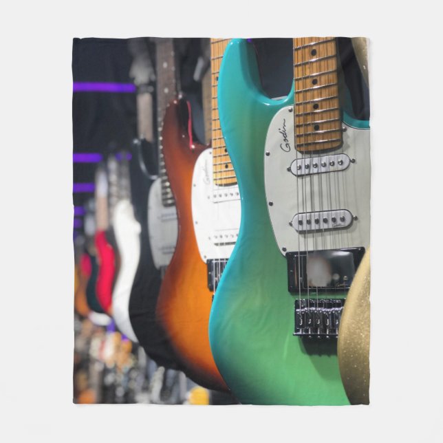 Couverture Polaire Jolie guitare acoustique (Devant)