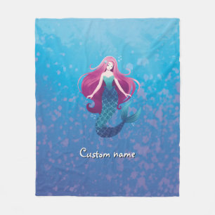 Couverture Polaire Jolie sirène de mer