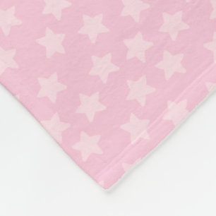 Couverture Polaire Jolies Étoiles Roses