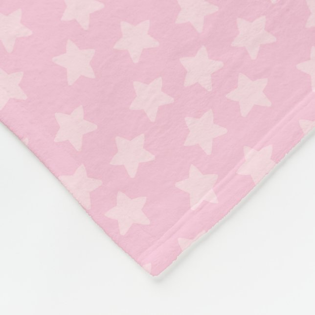 Couverture Polaire Jolies Étoiles Roses (Coin)
