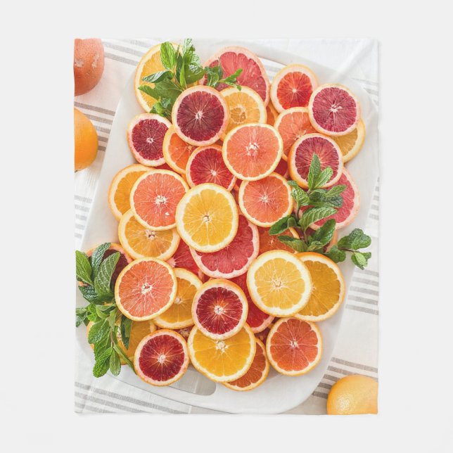 Couverture Polaire Jolies légumes (Devant)