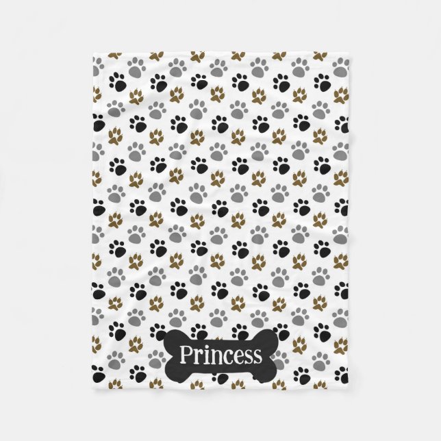Couverture Polaire Jolies Pattes Personnaliser (Devant)