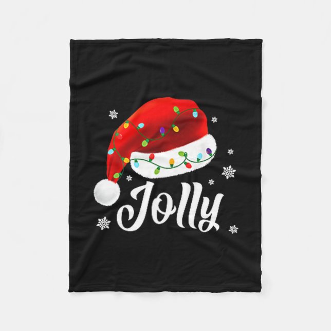 Couverture Polaire Jolly Subtle Minimal Christmas Funny Holiday Party (Devant)