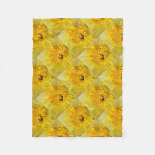 Couverture Polaire jonquille jaune (Devant)