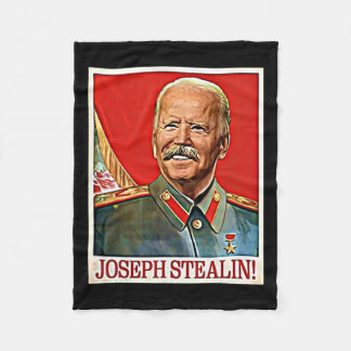 Couverture Polaire Joseph Stealin Anti Joe Biden Mème Parodie Politiq