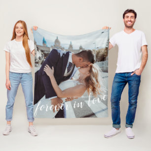 Couverture Polaire Joty Forever In Love Photo de la Saint Valentin