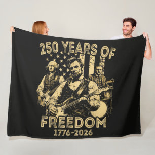Couverture Polaire Jouer de la guitare 4 juillet 250e anniversaire